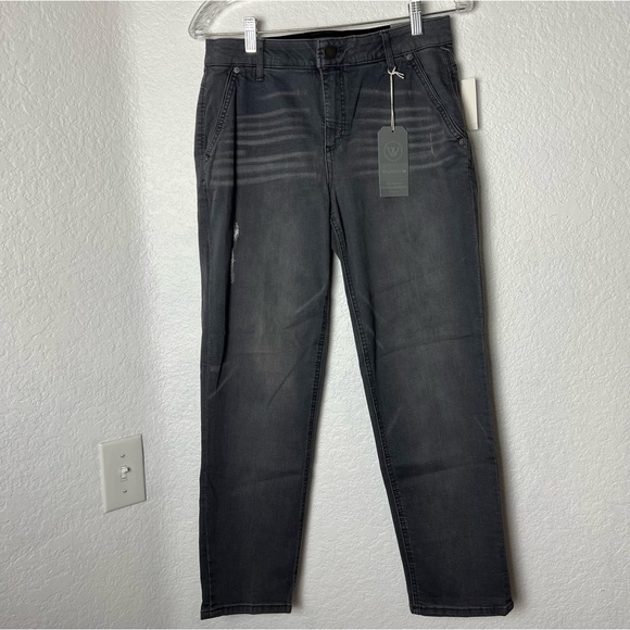 Wit & Wisdom Gray Distressed Ab Solutions Trouser Jean Pants - Picture 9 of 10